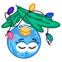 😴-Christmas Ornaments, Telegram Sticker