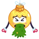 🤮-Christmas Ornaments, Telegram Sticker