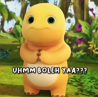 👉-si kuning, Telegram Sticker