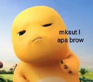 🤨-si kuning, Telegram Sticker