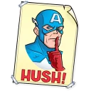 🤫-60's Captain America, Telegram Sticker
