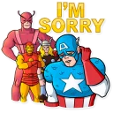 😥-60's Captain America, Telegram Sticker