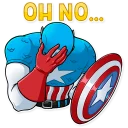 🤦‍♀️-60's Captain America, Telegram Sticker
