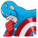 😭-60's Captain America, Telegram Sticker