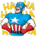 😂-60's Captain America, Telegram Sticker