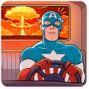 😨-60's Captain America, Telegram Sticker