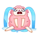 😭-Cloudia, Telegram Sticker