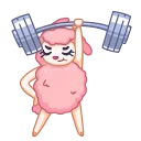 💪-Cloudia, Telegram Sticker