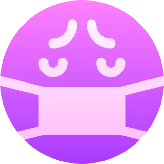 😷-Colorful Emoji, Telegram Sticker