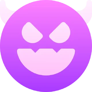 😈-Colorful Emoji, Telegram Sticker