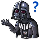 ❓-Darth Vader, Telegram Sticker