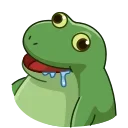 🤤-Concerned Froge, Telegram Sticker