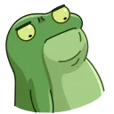 ☹️-Concerned Froge, Telegram Sticker