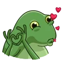 😘-Concerned Froge, Telegram Sticker
