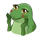🥰-Concerned Froge, Telegram Sticker