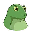😳-Concerned Froge, Telegram Sticker