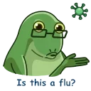 🦠-Concerned Froge, Telegram Sticker