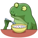 😦-Concerned Froge, Telegram Sticker