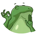 👌-Concerned Froge, Telegram Sticker
