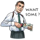 🍸-Agent 007, Telegram Sticker