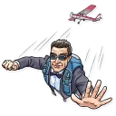 ✈️-Agent 007, Telegram Sticker
