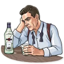 🙁-Agent 007, Telegram Sticker