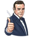 👍-Agent 007, Telegram Sticker