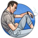 😭-Agent 007, Telegram Sticker