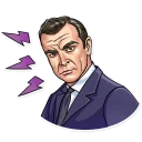 😳-Agent 007, Telegram Sticker