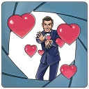😘-Agent 007, Telegram Sticker