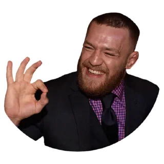 👌-Conor McGregor, Telegram Sticker