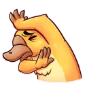 😣-Cooper the Platypus, Telegram Sticker