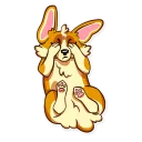 😖-Corgeous, Telegram Sticker