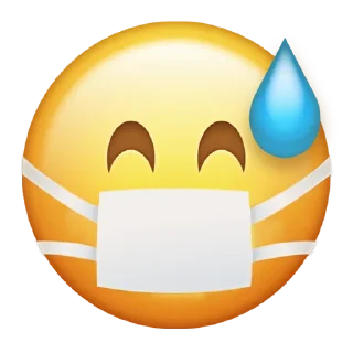 😅-CoronaEmoji, Telegram Sticker