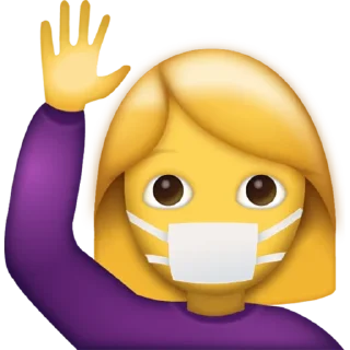 🙋‍♀️-CoronaEmoji, Telegram Sticker