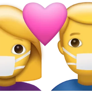 👩‍❤️‍👨-CoronaEmoji, Telegram Sticker