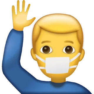🙋‍♂️-CoronaEmoji, Telegram Sticker