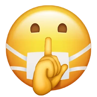 🤫-CoronaEmoji, Telegram Sticker