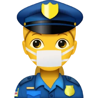 👮‍♀️-CoronaEmoji, Telegram Sticker