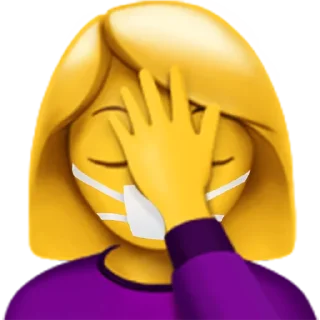 🤦‍♀️-CoronaEmoji, Telegram Sticker