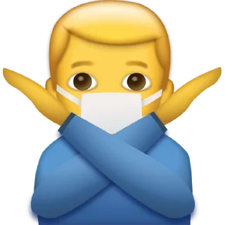 🙅‍♂️-CoronaEmoji, Telegram Sticker