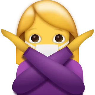 🙅‍♀️-CoronaEmoji, Telegram Sticker