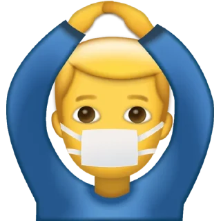 🙆‍♂️-CoronaEmoji, Telegram Sticker