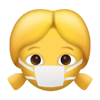 👧-CoronaEmoji, Telegram Sticker
