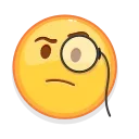 🧐-Crazy Emoji @IMG2D, Telegram Sticker