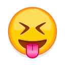 😝-Crazy Emoji @IMG2D, Telegram Sticker
