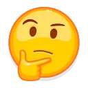 🤔-Crazy Emoji @IMG2D, Telegram Sticker