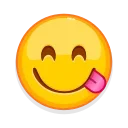 😋-Crazy Emoji @IMG2D, Telegram Sticker