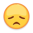 😟-Crazy Emoji @IMG2D, Telegram Sticker