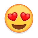 😍-Crazy Emoji @IMG2D, Telegram Sticker